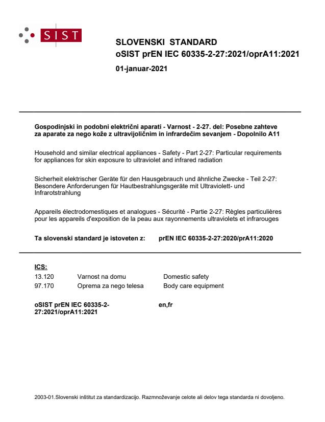 prEN IEC 60335-2-27:2021/oprA11:2021