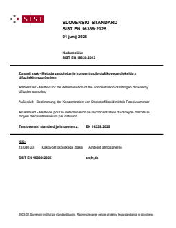 EN 16339:2025 - BARVE - Page 1 preview