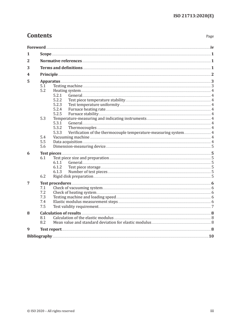 ISO 21713:2020 - Fine ceramics (advanced ceramics, advanced technical ceramics) —  Determination of elastic modulus of ceramics at high temperature by thin wall C-ring method
Released:3/23/2020