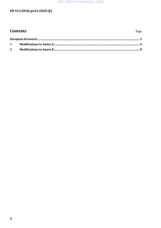 SIST EN 913:2019/oprA1:2020 SIST EN 913:2019/oprA1:2020 - Page 4 preview