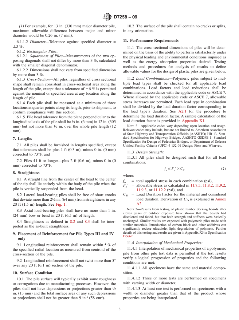 ASTM D7258-09 - Standard Specification for Polymeric Piles