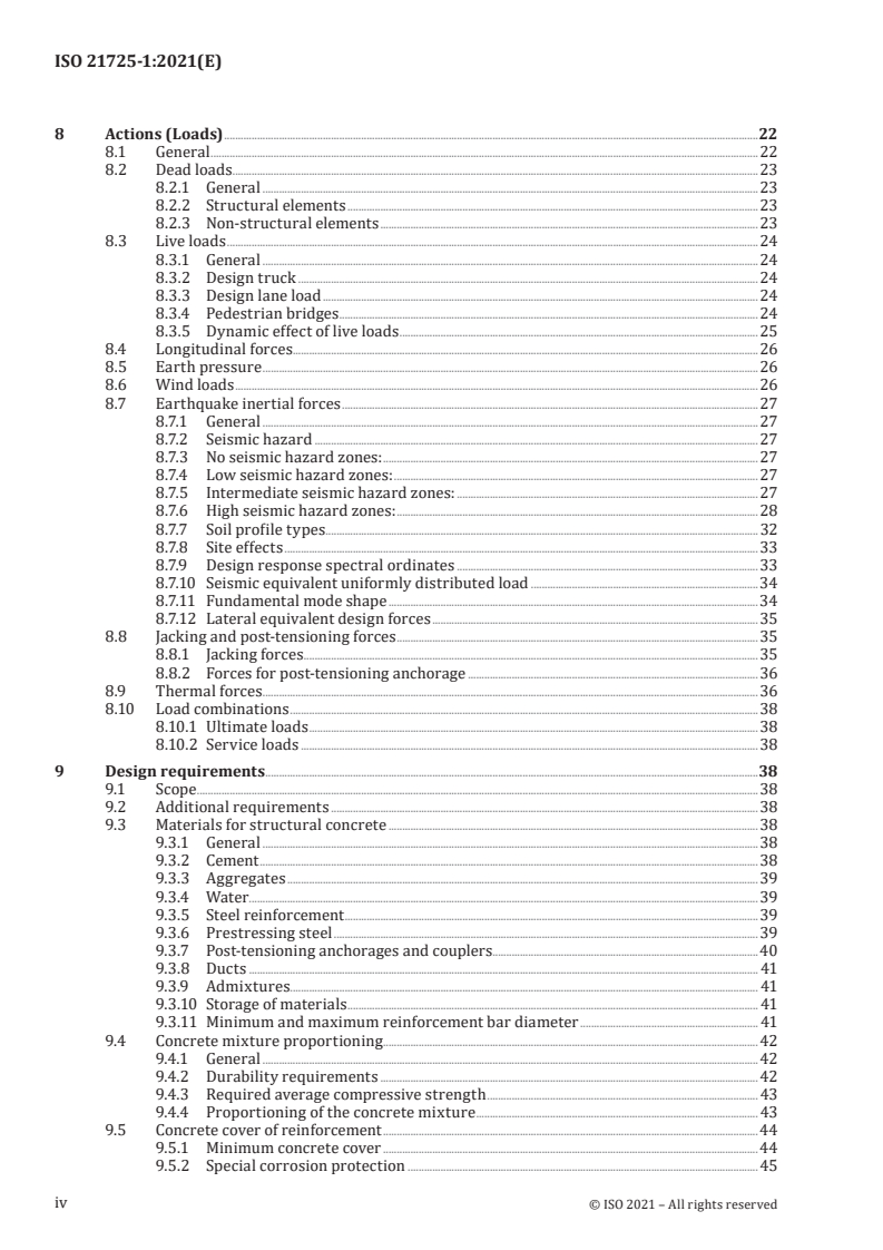 ISO 21725-1:2021 ISO 21725-1:2021 - Simplified design of prestressed concrete bridges — Part 1: I-girder bridges
Released:11/1/2021 - Page 4 preview