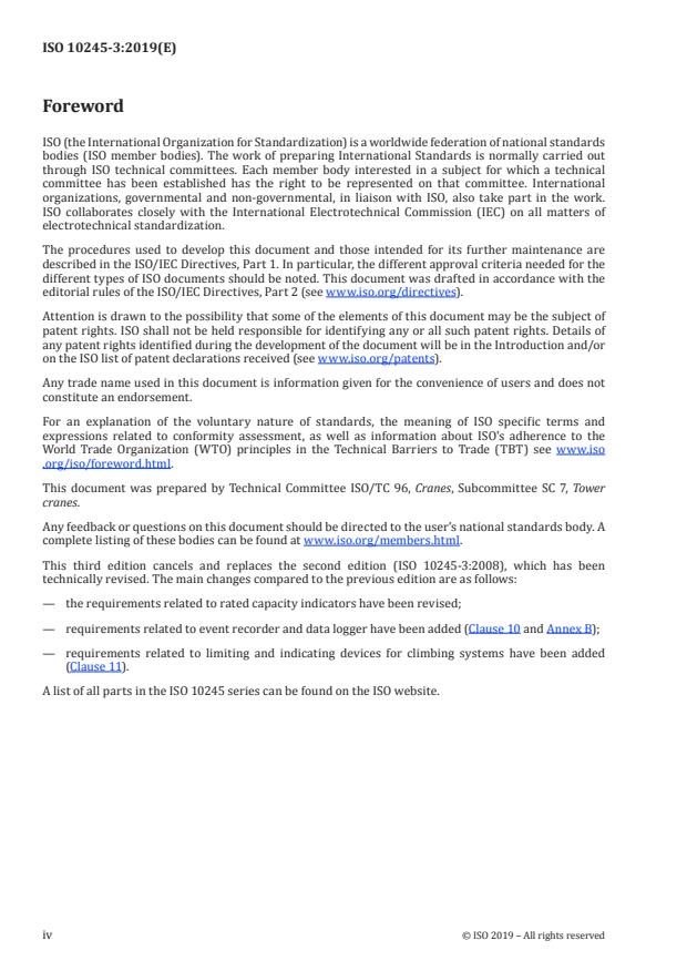 ISO 10245-3:2019 ISO 10245-3:2019 - Cranes -- Limiting and indicating devices - Page 4 preview