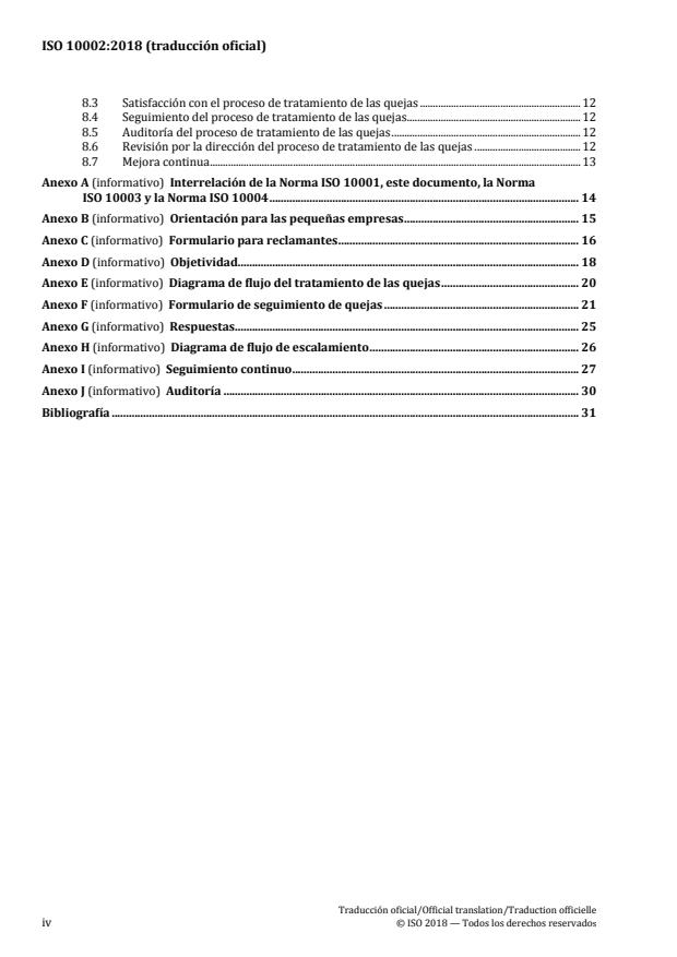 ISO 10002:2018 ISO 10002:2018 - Quality management -- Customer satisfaction -- Guidelines for complaints handling in organizations - Page 4 preview