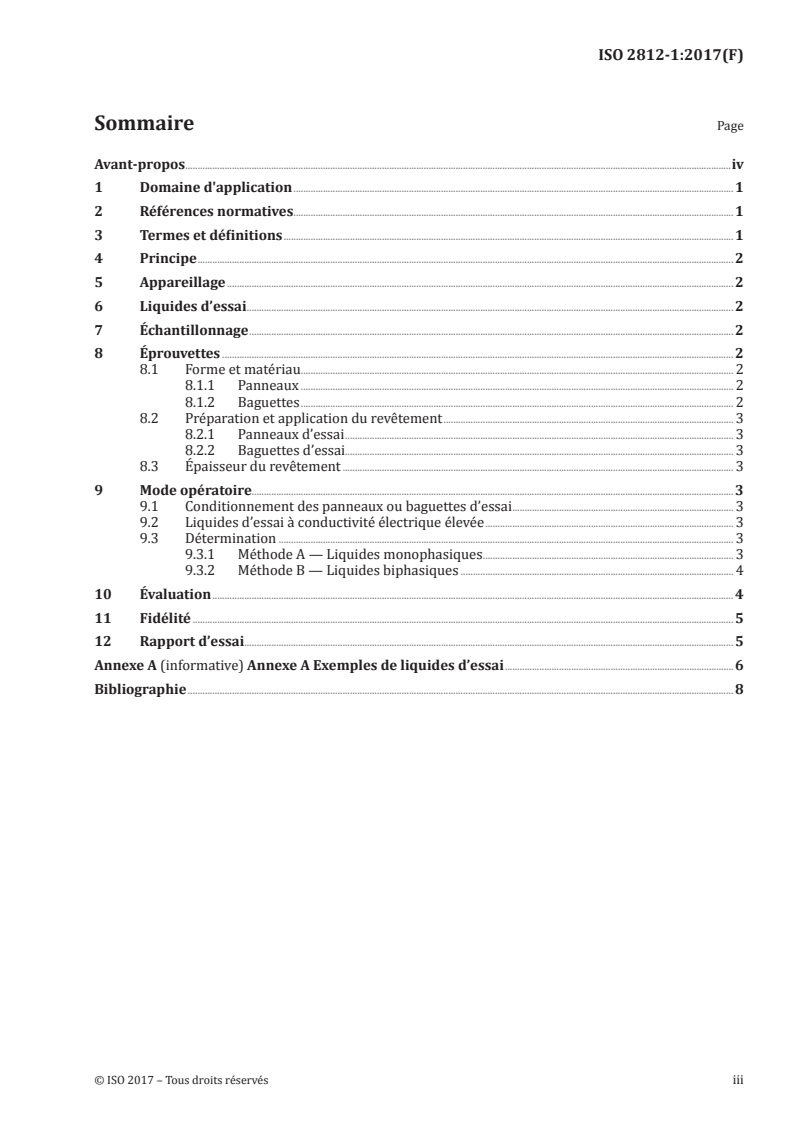 ISO 2812-1:2017 - Peintures et vernis — Détermination de la résistance aux liquides — Partie 1: Immersion dans des liquides autres que l'eau
Released:11/10/2017