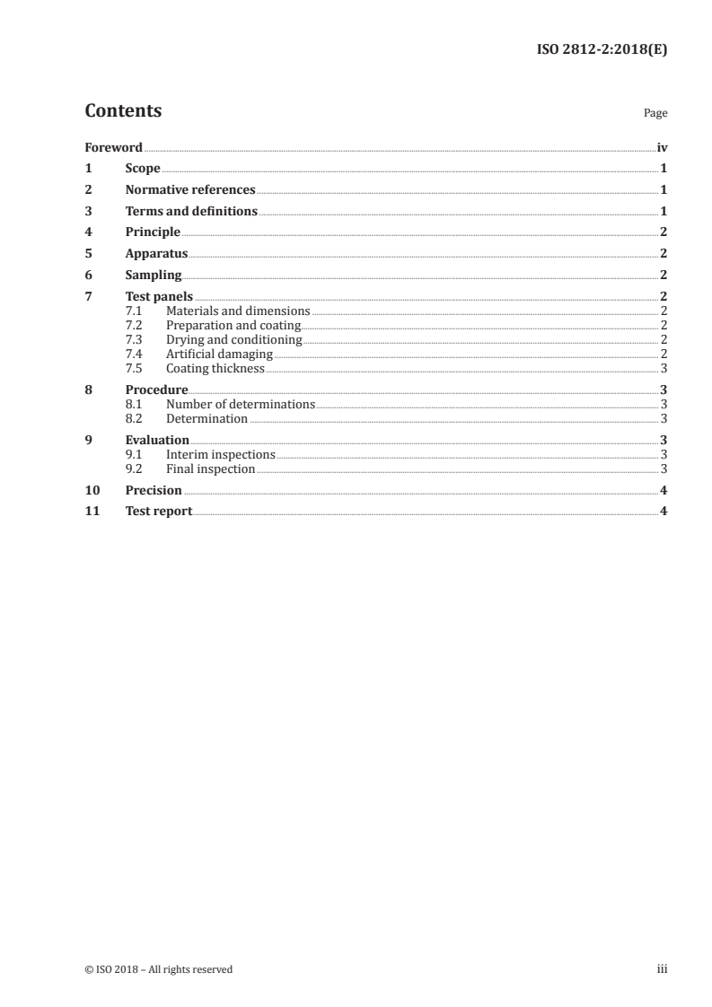 ISO 2812-2:2018 - Paints and varnishes — Determination of resistance to liquids — Part 2: Water immersion method
Released:11/6/2018