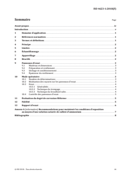 ISO 4623-1:2018 ISO 4623-1:2018 - Peintures et vernis — Détermination de la résistance à la corrosion filiforme — Partie 1: Subjectiles en acier
Released:10/5/2018 - Page 3 preview