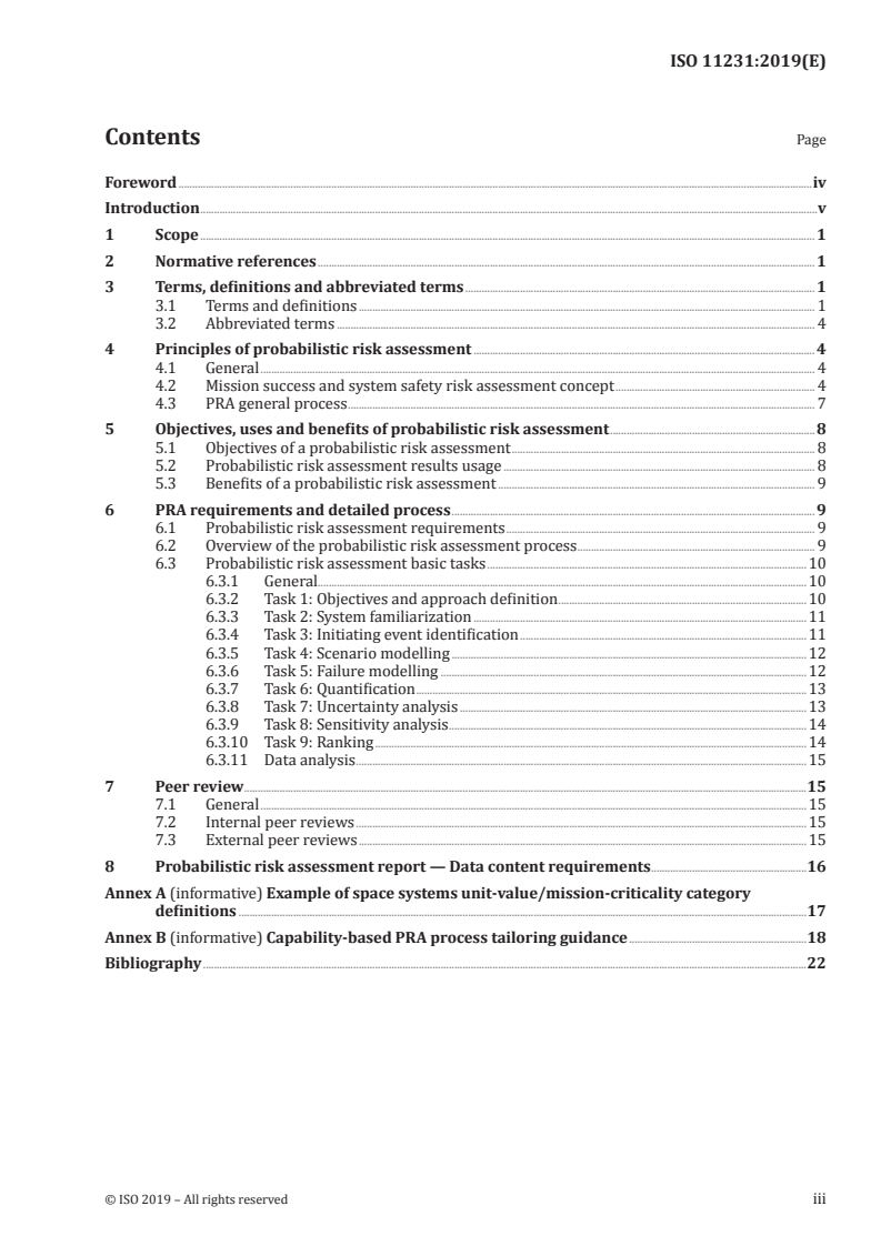 ISO 11231:2019 - Space systems — Probabilistic risk assessment (PRA)
Released:4/29/2019