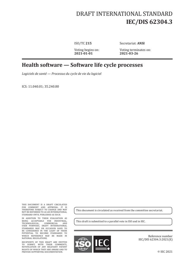 IEC/DIS 62304.3