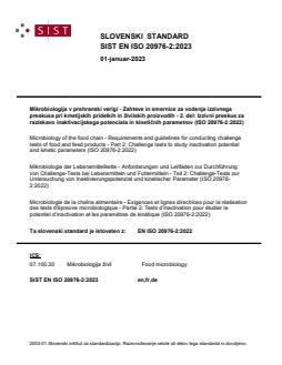 SIST EN ISO 20976-2:2023 - Page 1 preview