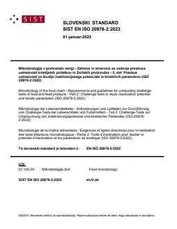 SIST EN ISO 20976-2:2023 - Page 1 preview