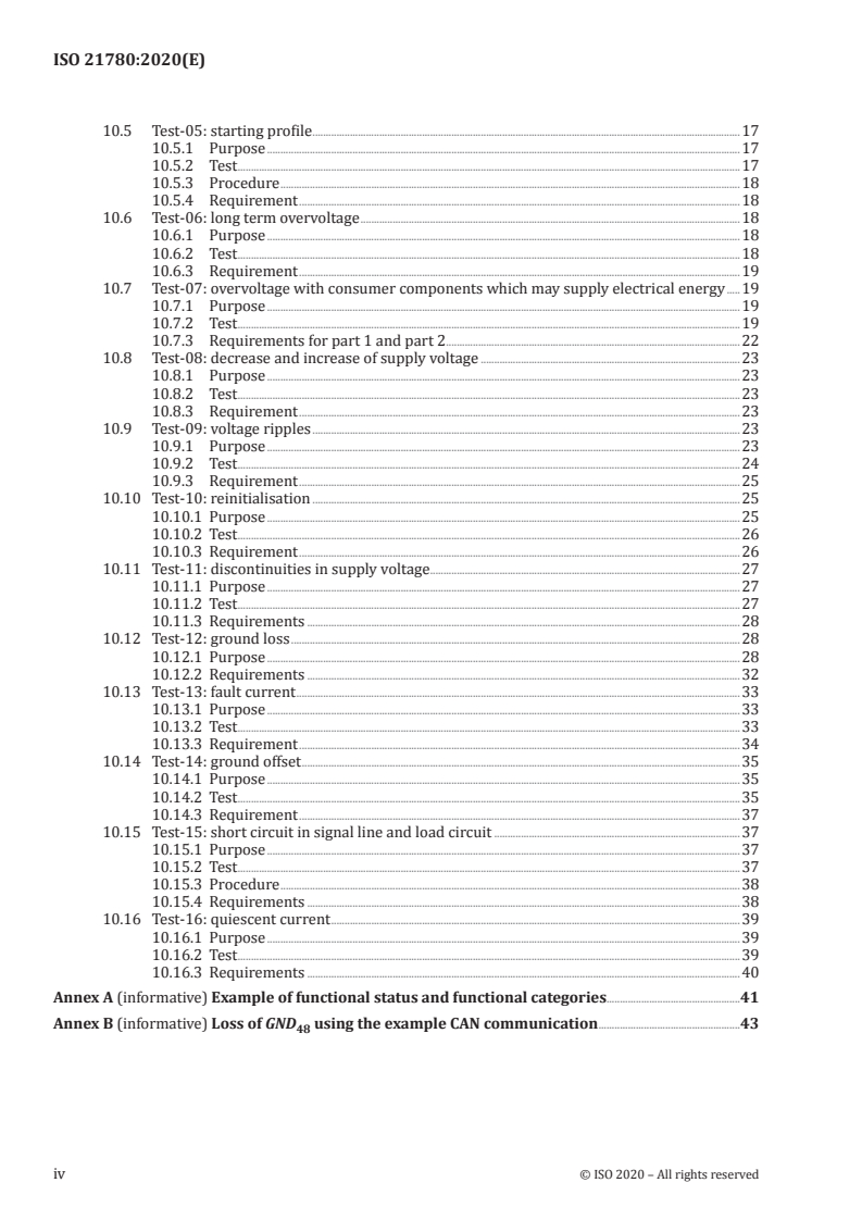 ISO 21780:2020 ISO 21780:2020 - Road vehicles — Supply voltage of 48 V — Electrical requirements and tests
Released:8/3/2020 - Page 4 preview