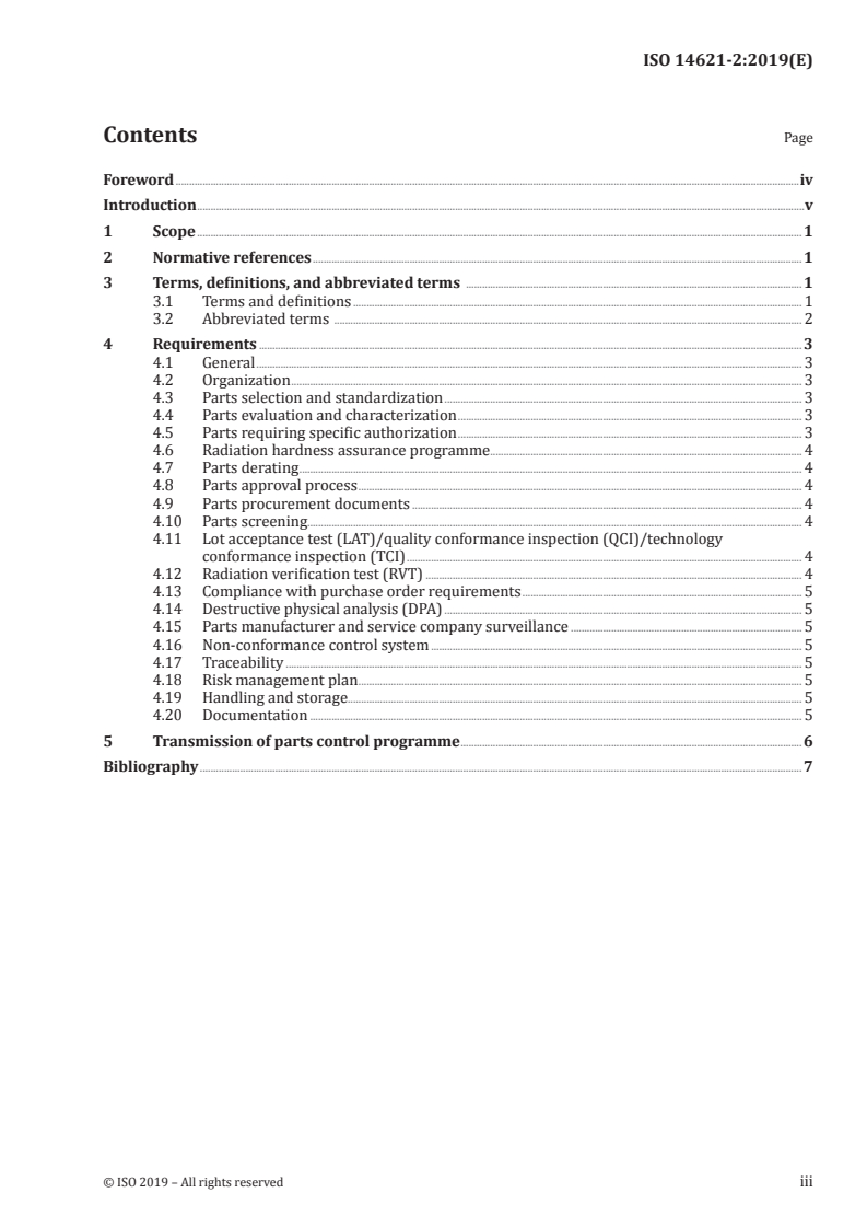 ISO 14621-2:2019 - Space systems — Electrical, electronic and electromechanical (EEE) parts — Part 2: Control programme requirements
Released:5/23/2019