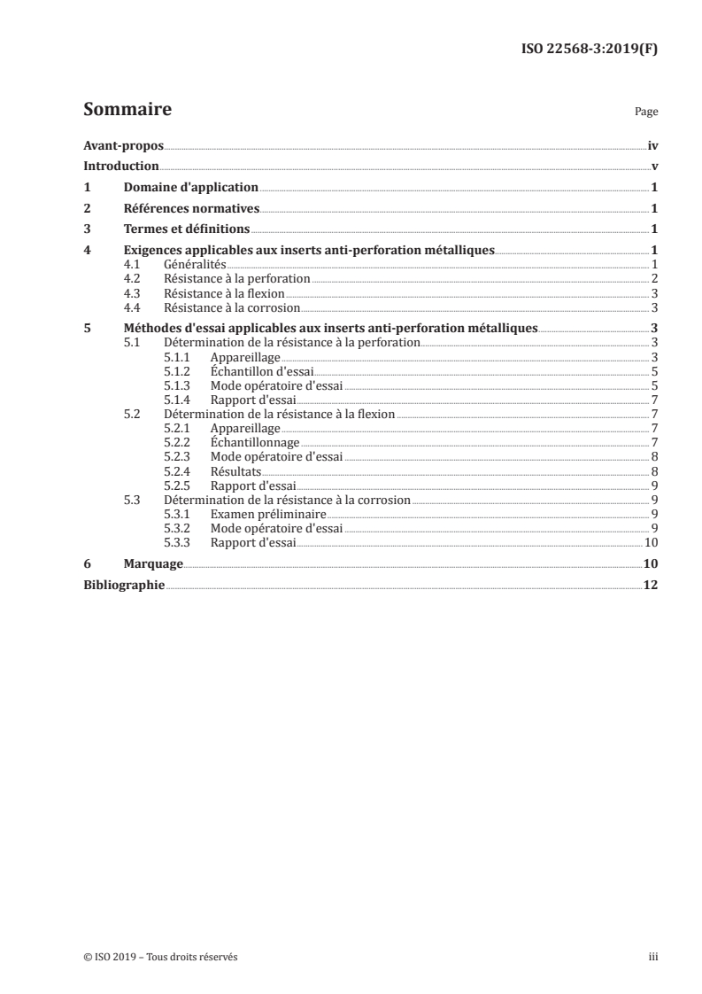 ISO 22568-3:2019 - Protecteurs du pied et de la jambe — Exigences et méthodes d'essais pour les composants de chaussure — Partie 3: Inserts anti-perforation métalliques
Released:3/20/2019