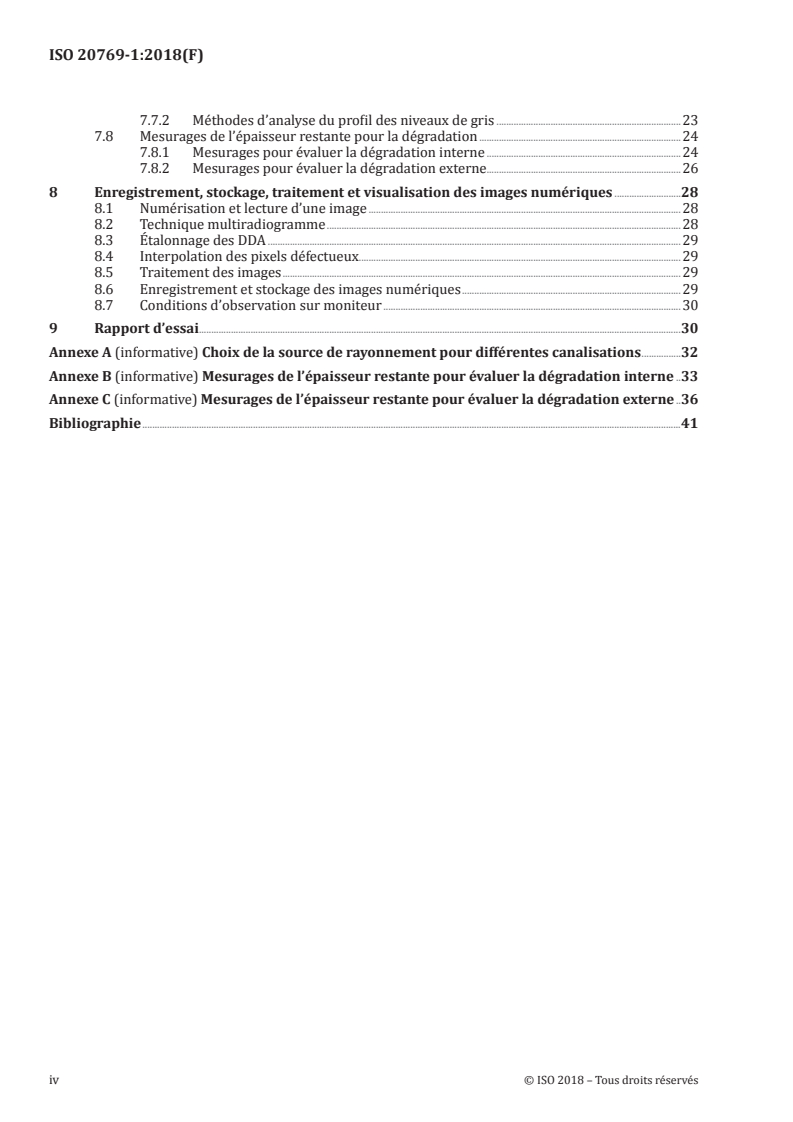 ISO 20769-1:2018 ISO 20769-1:2018 - Essais non destructifs — Examen radiographique de la corrosion et des dépôts dans les canalisations, par rayons X et rayons gamma — Partie 1: Examen radiographique tangentiel
Released:9/21/2018 - Page 4 preview
