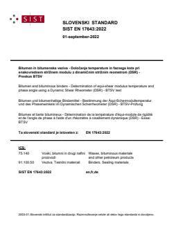SIST EN 17643:2022 - Page 1 preview