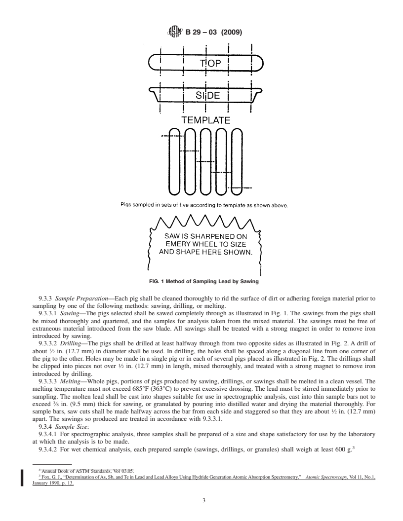 REDLINE ASTM B29-03(2009) - Standard Specification for Refined Lead