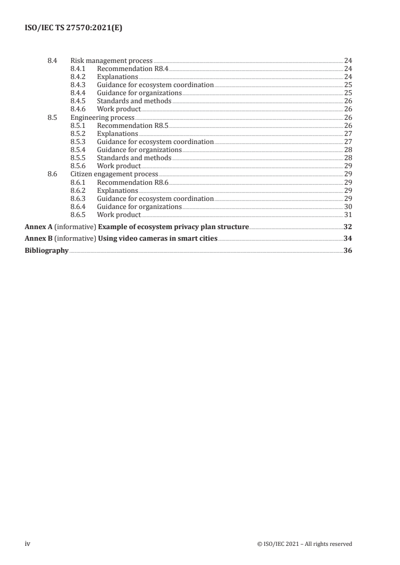 ISO/IEC TS 27570:2021 ISO/IEC TS 27570:2021 - Privacy protection — Privacy guidelines for smart cities
Released:1/28/2021 - Page 4 preview