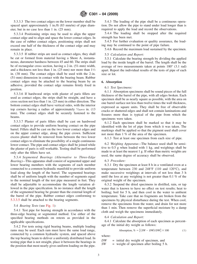 ASTM C301-04(2009) - Standard Test Methods for Vitrified Clay Pipe