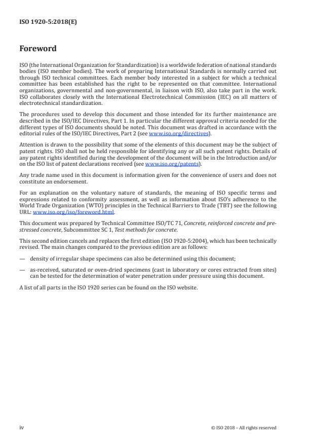 ISO 1920-5:2018 ISO 1920-5:2018 - Testing of concrete - Page 4 preview