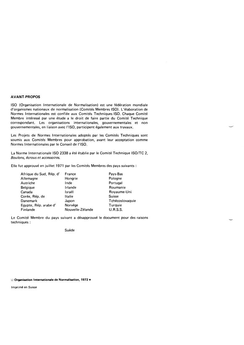 ISO 2338:1972 ISO 2338:1972 - Parallel pins, unhardened — Metric series
Released:4/1/1972 - Page 2 preview