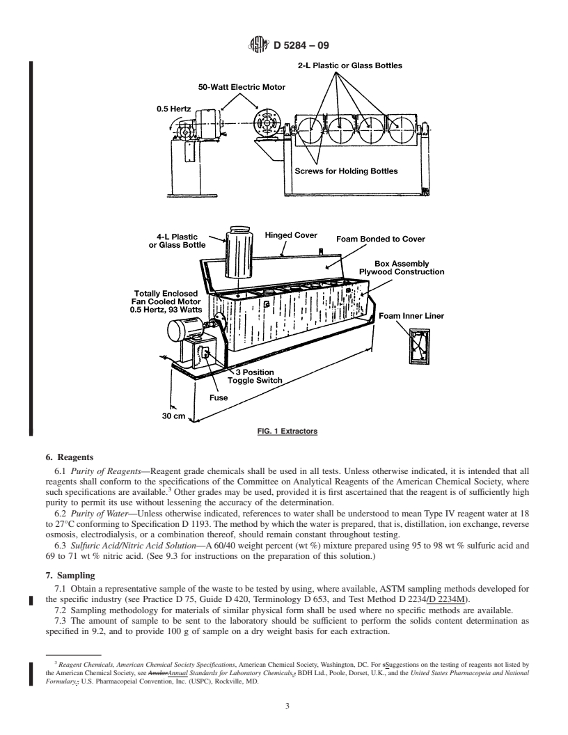 REDLINE ASTM D5284-09 - Standard Test Method for Sequential Batch Extraction of Waste with Acidic Extraction Fluid