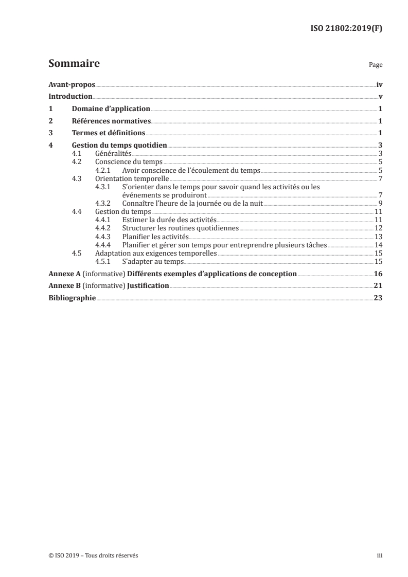 ISO 21802:2019 ISO 21802:2019 - Produits d'assistance — Lignes directrices relatives à l'accessibilité cognitive — Gestion du temps quotidien
Released:9/1/2021