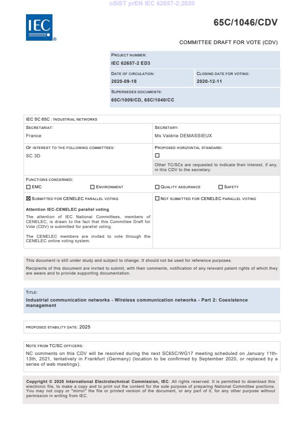 oSIST prEN IEC 62657-2:2020 - BARVE na PDF-str 40,42,43,45,51,62,72,82