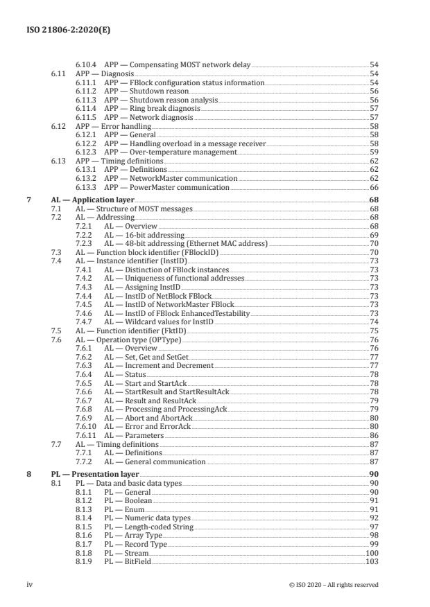 ISO 21806-2:2020 ISO 21806-2:2020 - Road vehicles -- Media Oriented Systems Transport (MOST) - Page 4 preview