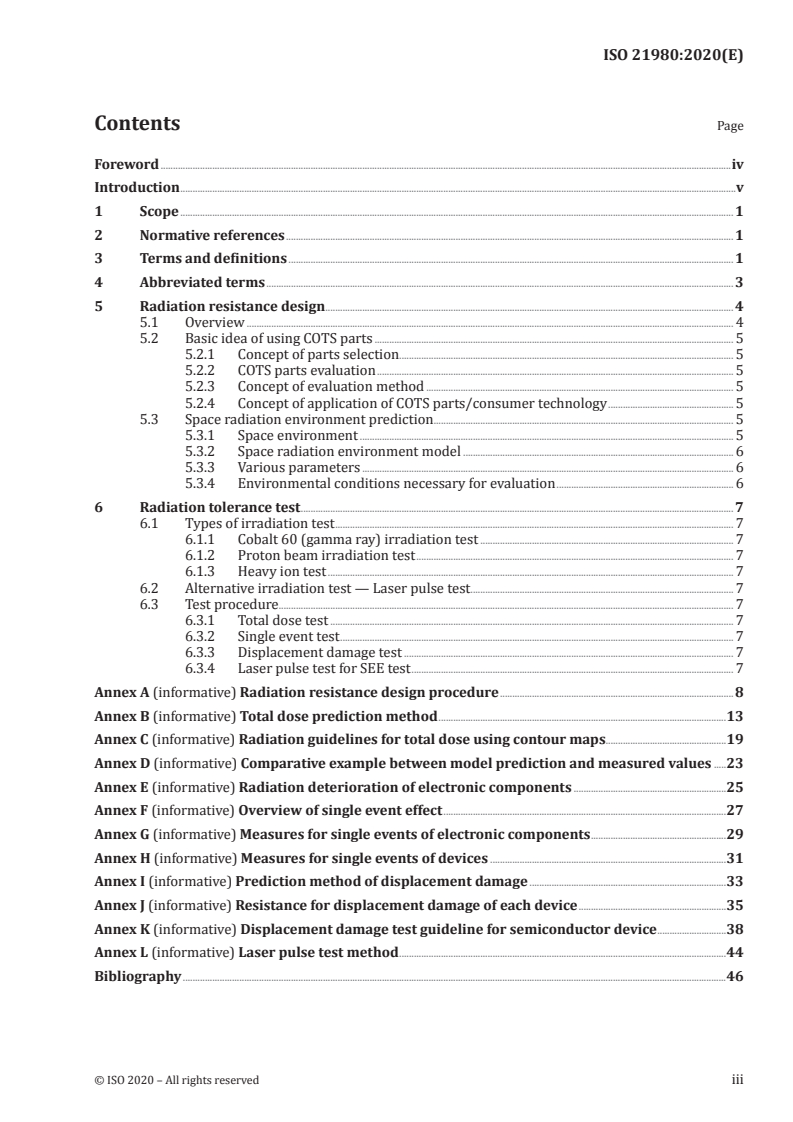 ISO 21980:2020 - Space systems — Evaluation of radiation effects on Commercial-Off-The-Shelf (COTS) parts for use on low-orbit satellite
Released:1/13/2020