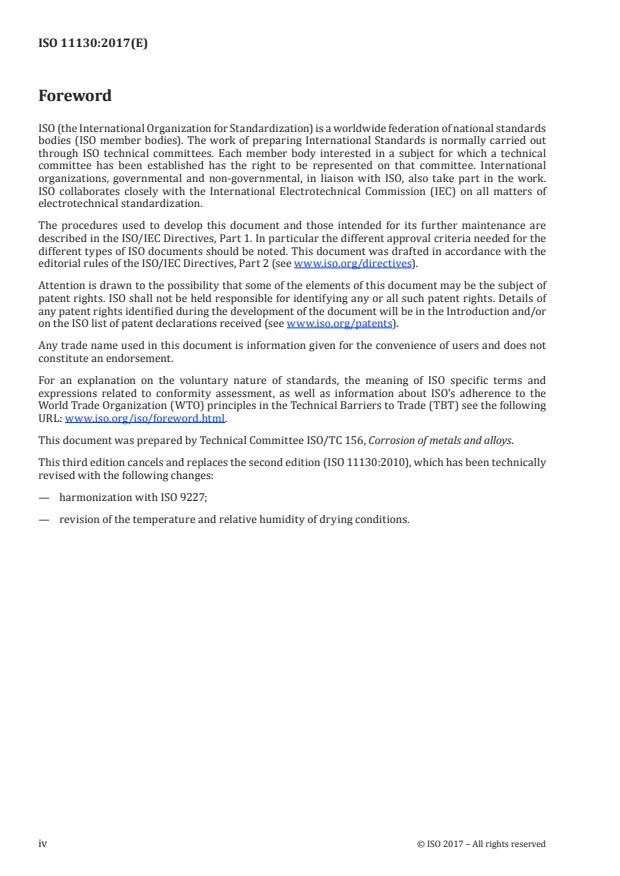 ISO 11130:2017 ISO 11130:2017 - Corrosion of metals and alloys -- Alternate immersion test in salt solution - Page 4 preview