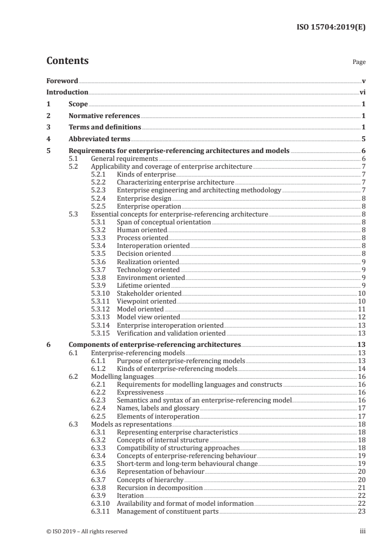 ISO 15704:2019 - Enterprise modelling and architecture — Requirements for enterprise-referencing architectures and methodologies
Released:12/17/2019