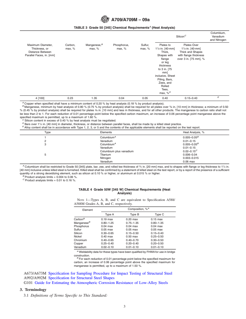 REDLINE ASTM A709/A709M-09a - Standard Specification for  Structural Steel for Bridges