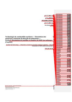 REDLINE ISO 18256-2:2019 - Nuclear fuel technology — Dissolution of plutonium dioxide-containing materials — Part 2: Dissolution of MOX pellets and powders
Released:7/1/2019 - Page 1 preview
