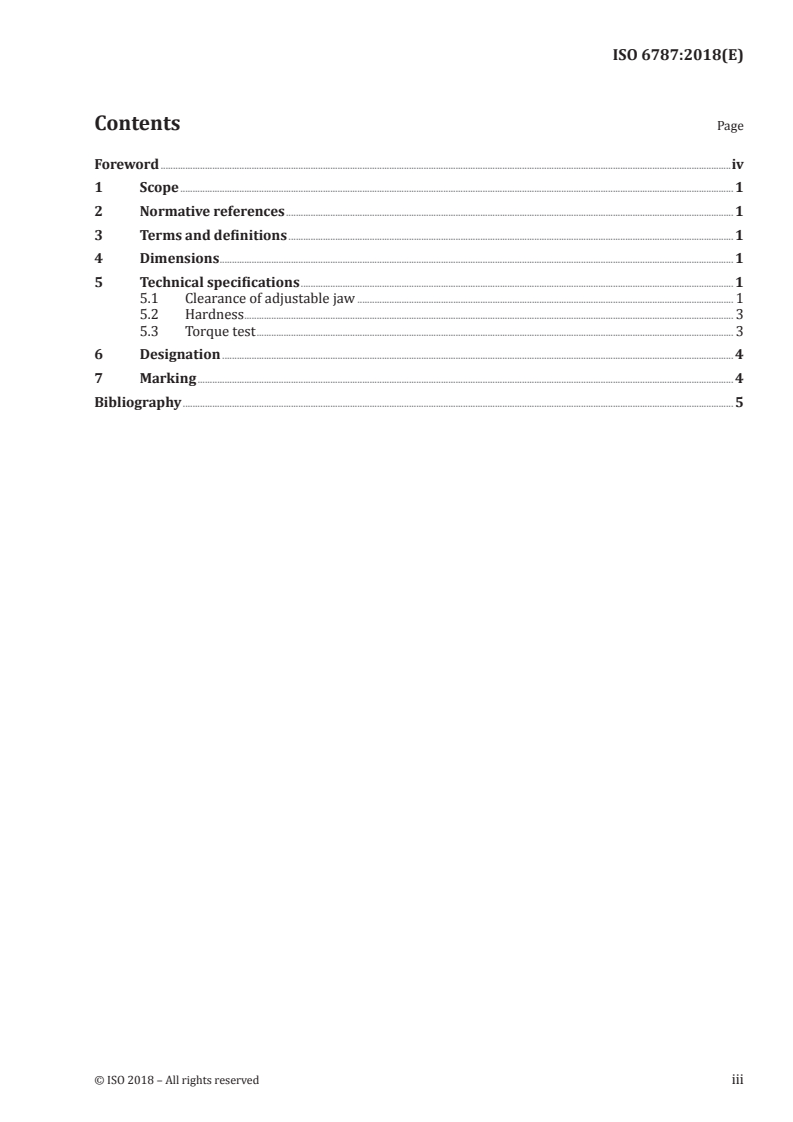 ISO 6787:2018 - Assembly tools for screws and nuts — Adjustable wrenches
Released:4/4/2018
