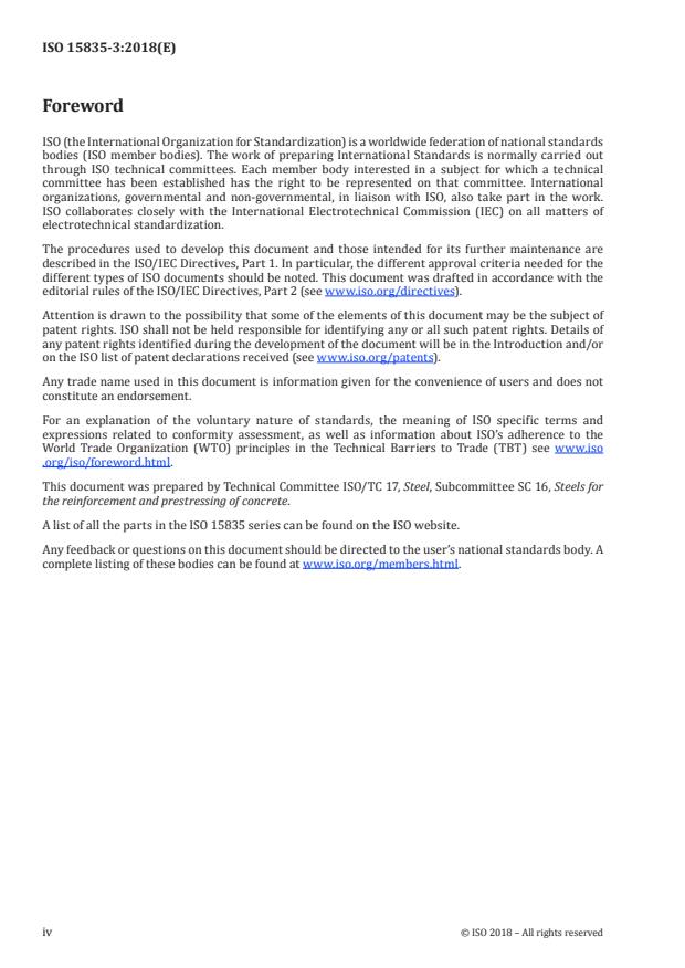 ISO 15835-3:2018 ISO 15835-3:2018 - Steels for the reinforcement of concrete -- Reinforcement couplers for mechanical splices of bars - Page 4 preview