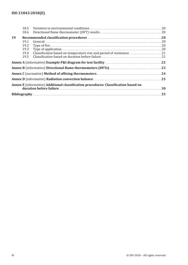 ISO 21843:2018 ISO 21843:2018 - Determination of the resistance to hydrocarbon pool fires of fire protection materials and systems for pressure vessels - Page 4 preview