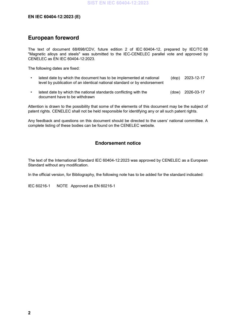 EN IEC 60404-12:2023 EN IEC 60404-12:2023 - Page 4 preview