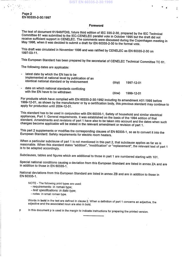 EN 60335-2-30:1997 EN 60335-2-30:1998 - manjka str.45,47 - Page 4 preview