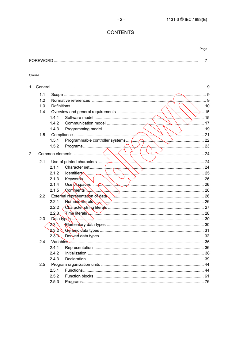 IEC 61131-3:1993 IEC 61131-3:1993 - Programmable controllers - Part 3: Programming languages
Released:3/22/1993
Isbn:2831825857 - Page 4 preview