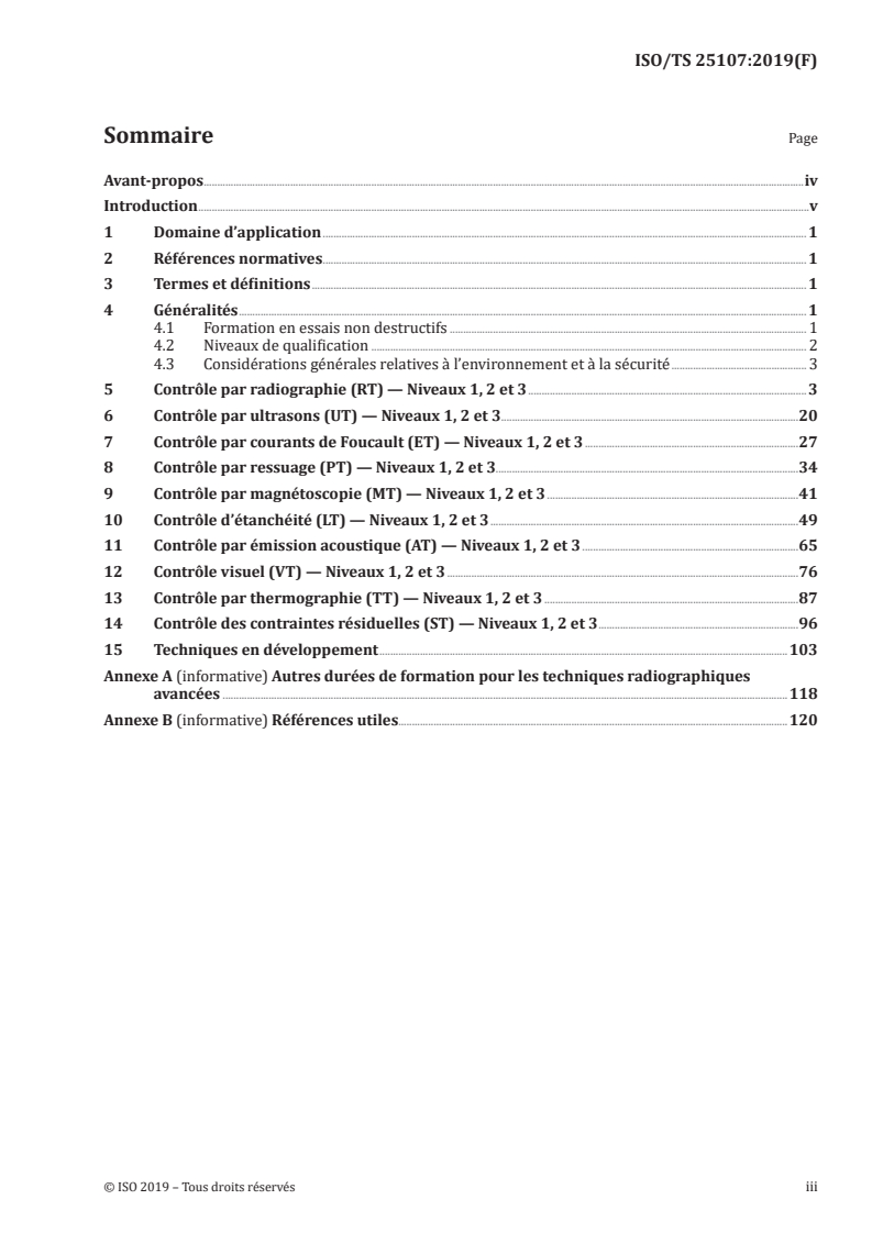ISO/TS 25107:2019 - Essais non destructifs — Programmes de formation en END
Released:9/21/2019
