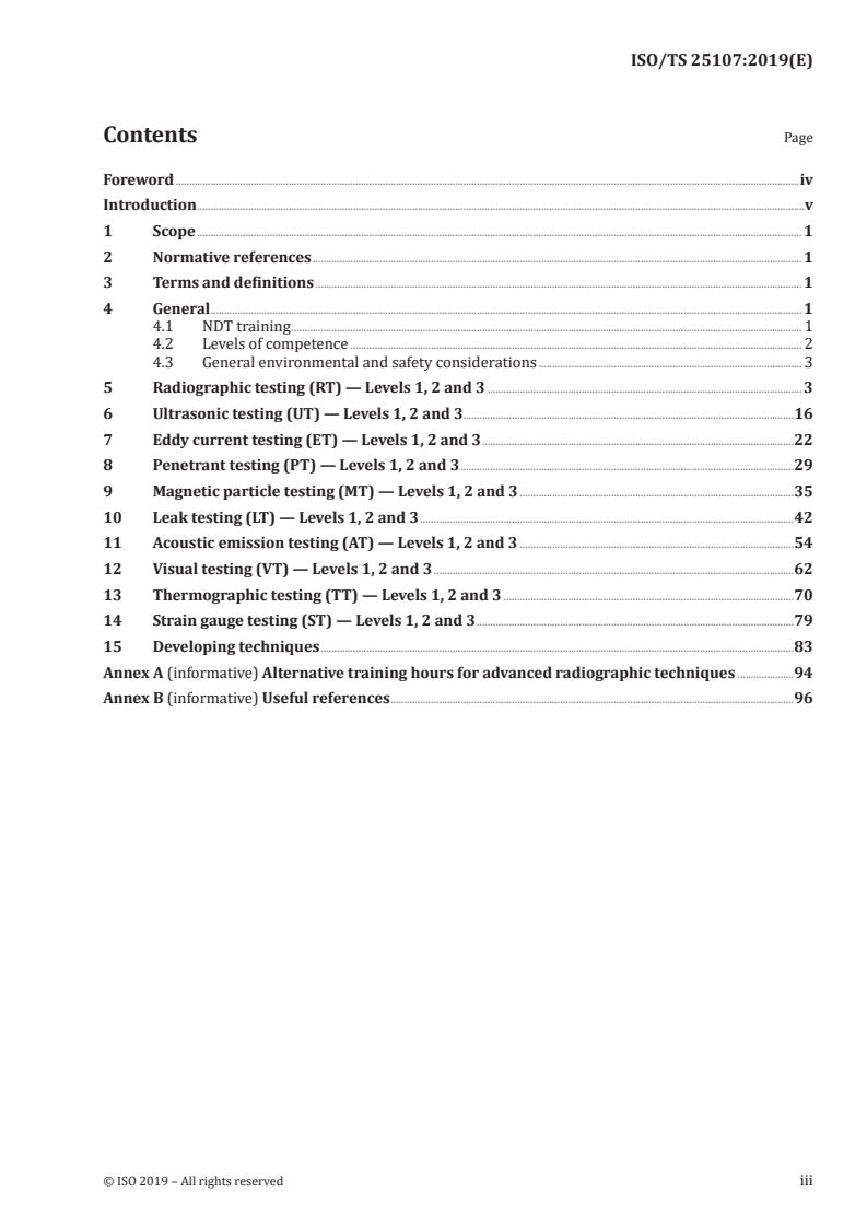 ISO/TS 25107:2019 - Non-destructive testing — NDT training syllabuses
Released:9/21/2019