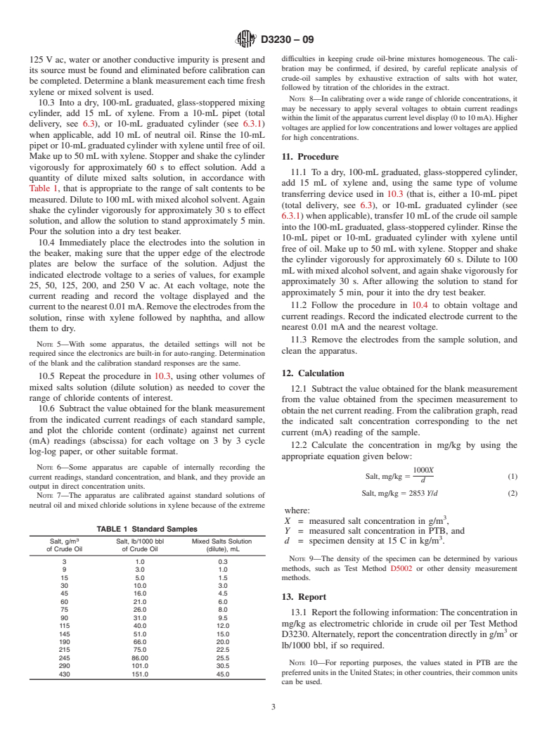 ASTM D3230-09 - Standard Test Method for Salts in Crude Oil (Electrometric Method)