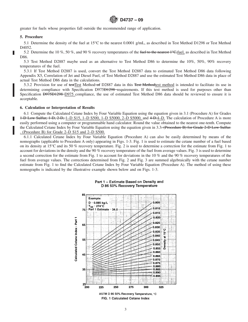 REDLINE ASTM D4737-09 - Standard Test Method for Calculated Cetane Index by Four Variable Equation
