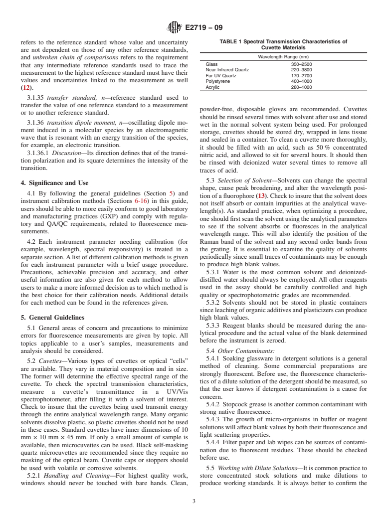 ASTM E2719-09 - Standard Guide for Fluorescence<span class='unicode'>&#x2014;</span>Instrument Calibration and Qualification