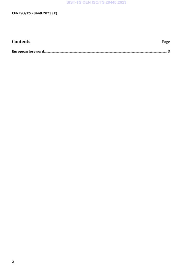 CEN ISO/TS 20440:2023 TS CEN ISO/TS 20440:2023 - Page 4 preview