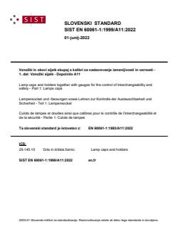 SIST EN 60061-1:1999/A11:2022 SIST EN 60061-1:1999/A11:2022 - Page 1 preview