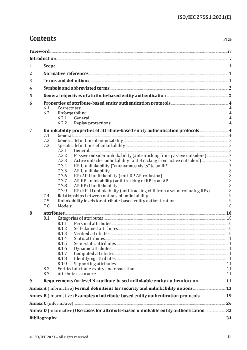 ISO/IEC 27551:2021 - Information security, cybersecurity and privacy protection — Requirements for attribute-based unlinkable entity authentication
Released:9/7/2021