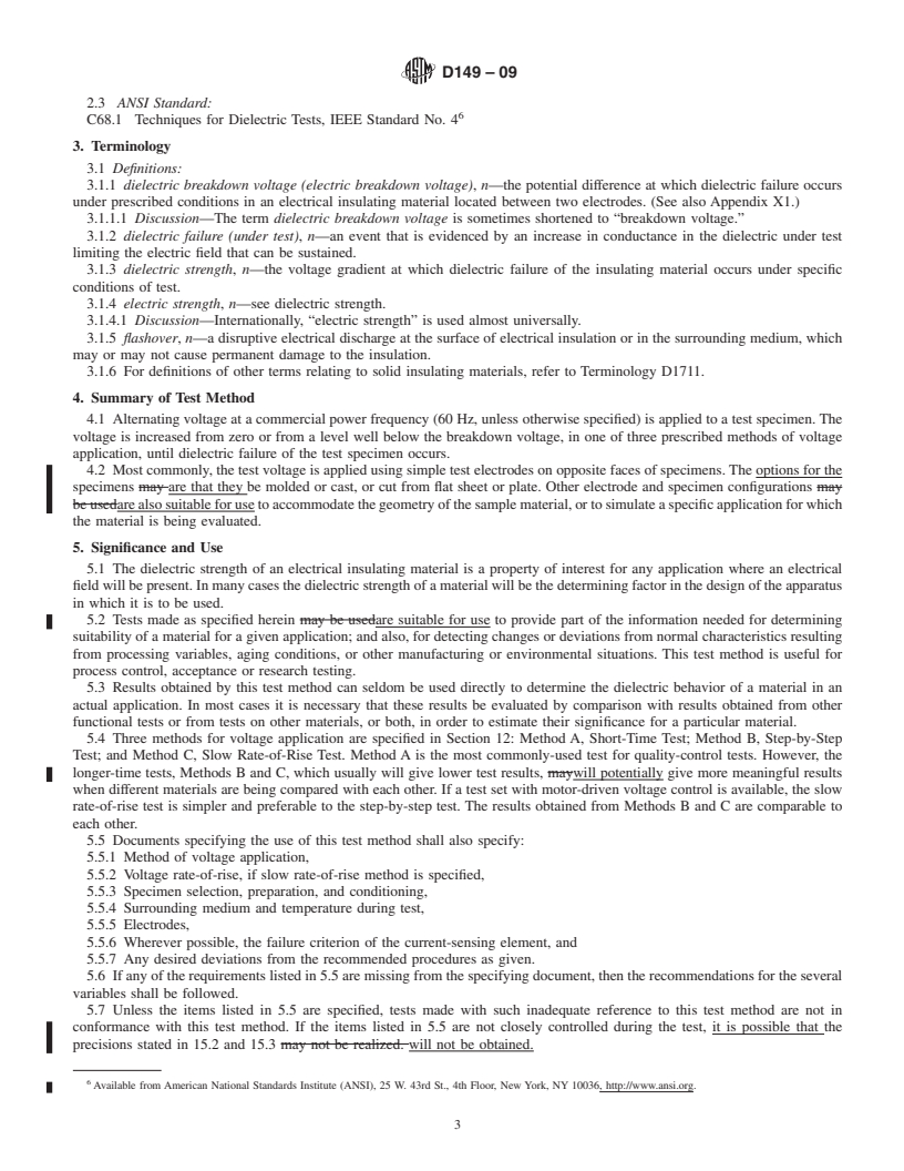 ASTM D149-09 - Standard Test Method for Dielectric Breakdown Voltage ...