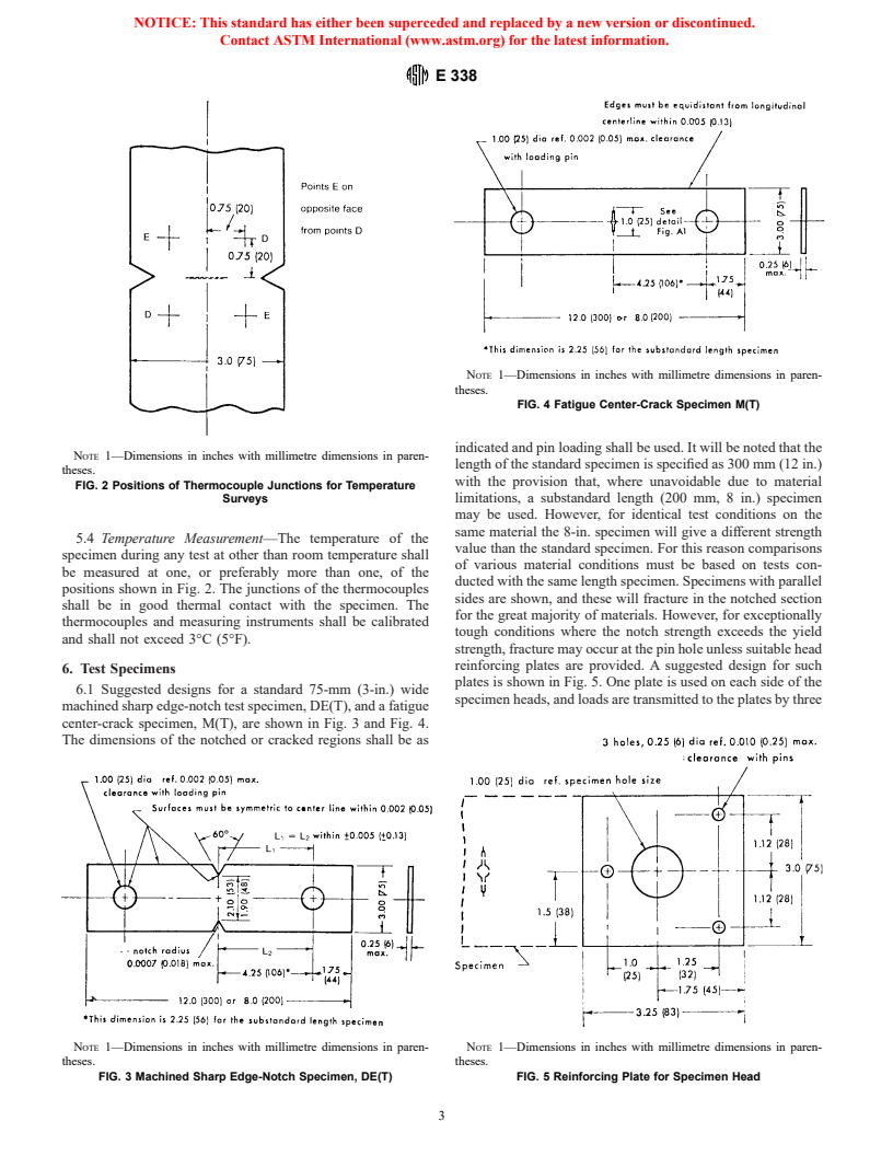 ASTM E338-91(1997) - Standard Test Method of Sharp-Notch Tension Testing of High-Strength Sheet Materials